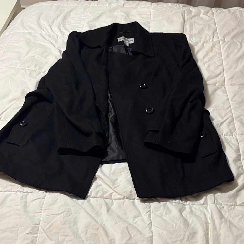 Classic Black Pea Coat